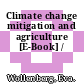 Climate change mitigation and agriculture [E-Book] /