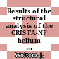 Results of the structural analysis of the CRISTA-NF helium tank /