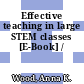 Effective teaching in large STEM classes [E-Book] /