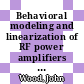 Behavioral modeling and linearization of RF power amplifiers [E-Book] /