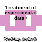 Treatment of experimental data /