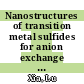 Nanostructures of transition metal sulfides for anion exchange membrane water electrolysis /