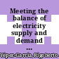 Meeting the balance of electricity supply and demand in Latin America and the Caribbean / [E-Book]