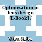 Optimization in lens design [E-Book] /