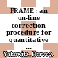 FRAME : an on-line correction procedure for quantitative electron probe microanalysis /