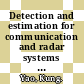 Detection and estimation for communication and radar systems [E-Book] /