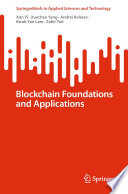 Blockchain Foundations and Applications [E-Book] /