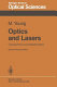 Optics and lasers : an engineering physics approach /