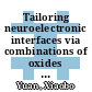 Tailoring neuroelectronic interfaces via combinations of oxides and molecular layers [E-Book] /