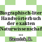 Biographisch-literarisches Handwörterbuch der exakten Naturwissenschaften. 7A. Supplement.