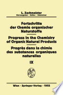Fortschritte der Chemie Organischer Naturstoffe/Progress in the Chemistry of Organic Natural Products/Progrès Dans La Chimie Des Substances Organiques Naturelles [E-Book] /