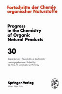 Fortschritte der Chemie organischer Naturstoff. 30.