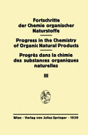 Fortschritte der Chemie organischer Naturstoffe. 32, 32.