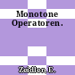 Monotone Operatoren.