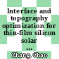 Interface and topography optimization for thin-film silicon solar cells with doped microcrystalline silicon oxide layers /