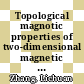 Topological magnotic properties of two-dimensional magnetic materials /