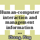 Human-computer interaction and management information systems : foundations [E-Book] /