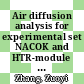 Air diffusion analysis for experimental set NACOK and HTR-module [E-Book] /