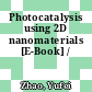 Photocatalysis using 2D nanomaterials [E-Book] /