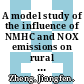 A model study of the influence of NMHC and NOX emissions on rural O3 concentrations in Georgia.