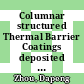 Columnar structured Thermal Barrier Coatings deposited by axial Suspension Plasma Spraying [E-Book] /