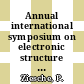 Annual international symposium on electronic structure of solids. 0018: proceedings : Gaussig, 11.04.88-15.04.88.
