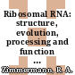 Ribosomal RNA: structure, evolution, processing and function in protein biosynthesis.
