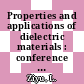 Properties and applications of dielectric materials : conference record of the international conference. 1985, volume 01 : Properties and applications of dielectric materials : international conference. 0001 : ICPADM. 0001 : Xian, 24.06.1985-29.06.1985.