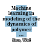 Machine learning in modeling of the dynamics of polymer electrolyte fuel cells /