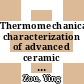 Thermomechanical characterization of advanced ceramic membrane materials /