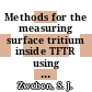 Methods for the measuring surface tritium inside TFTR using beta decay.