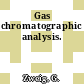 Gas chromatographic analysis.