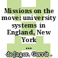 Missions on the move: university systems in England, New York State and California [E-Book] /