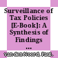 Surveillance of Tax Policies [E-Book]: A Synthesis of Findings in Economic Surveys /